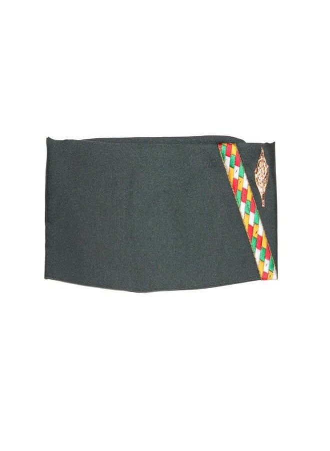 MIKONIKO Uttarakhand Pahadi Topi/Cap,Brahmakamal Uttarakhand Topi, Himachali Cap (Green Cotton) - Image 4